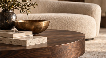 DE SIGNATURE — walnut detail (visuel illustratif)